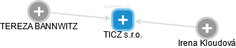 TICZ s.r.o. - náhled vizuálního zobrazení vztahů obchodního rejstříku