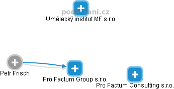 Pro Factum Group s.r.o. - náhled vizuálního zobrazení vztahů obchodního rejstříku