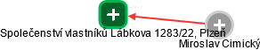 Společenství vlastníků Lábkova 1283/22, Plzeň - náhled vizuálního zobrazení vztahů obchodního rejstříku