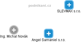 Angel Samaniel s.r.o. - náhled vizuálního zobrazení vztahů obchodního rejstříku