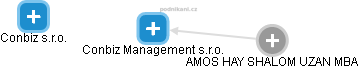 Conbiz Management s.r.o. - náhled vizuálního zobrazení vztahů obchodního rejstříku