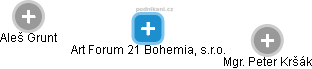 Art Forum 21 Bohemia, s.r.o. - náhled vizuálního zobrazení vztahů obchodního rejstříku