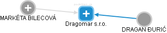 Dragomar s.r.o. - náhled vizuálního zobrazení vztahů obchodního rejstříku