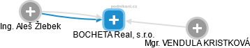 BOCHETA Real, s.r.o. - náhled vizuálního zobrazení vztahů obchodního rejstříku