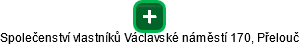 Společenství vlastníků Václavské náměstí 170, Přelouč - náhled vizuálního zobrazení vztahů obchodního rejstříku