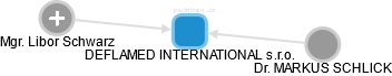 DEFLAMED INTERNATIONAL s.r.o. - náhled vizuálního zobrazení vztahů obchodního rejstříku