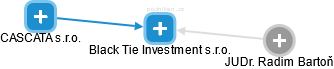 Black Tie Investment s.r.o. - náhled vizuálního zobrazení vztahů obchodního rejstříku