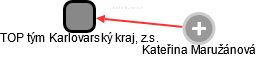 TOP tým Karlovarský kraj, z.s. - náhled vizuálního zobrazení vztahů obchodního rejstříku