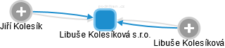 Libuše Kolesíková s.r.o. - náhled vizuálního zobrazení vztahů obchodního rejstříku