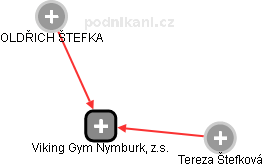 Viking Gym Nymburk, z.s. - náhled vizuálního zobrazení vztahů obchodního rejstříku