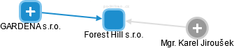 Forest Hill s.r.o. - náhled vizuálního zobrazení vztahů obchodního rejstříku