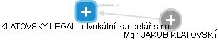 KLATOVSKÝ & SVATOŇ advokátní kancelář, s.r.o. - náhled vizuálního zobrazení vztahů obchodního rejstříku