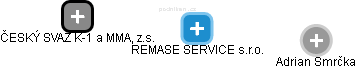 REMASE SERVICE s.r.o. - náhled vizuálního zobrazení vztahů obchodního rejstříku