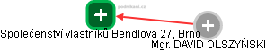 Společenství vlastníků Bendlova 27, Brno - náhled vizuálního zobrazení vztahů obchodního rejstříku