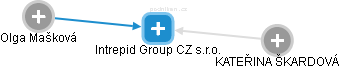 Intrepid Group CZ s.r.o. - náhled vizuálního zobrazení vztahů obchodního rejstříku