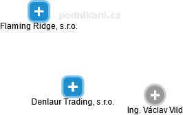 Denlaur Trading, s.r.o. - náhled vizuálního zobrazení vztahů obchodního rejstříku