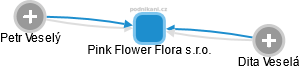 Pink Flower Flora s.r.o. - náhled vizuálního zobrazení vztahů obchodního rejstříku