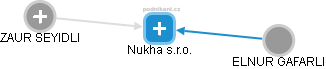 Nukha s.r.o. - náhled vizuálního zobrazení vztahů obchodního rejstříku