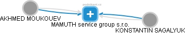 MAMUTH service group s.r.o. - náhled vizuálního zobrazení vztahů obchodního rejstříku