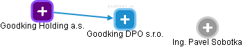 Goodking DPO s.r.o. - náhled vizuálního zobrazení vztahů obchodního rejstříku