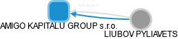 AMIGO KAPITALU GROUP s.r.o. - náhled vizuálního zobrazení vztahů obchodního rejstříku
