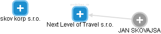 Next Level of Travel s.r.o. - náhled vizuálního zobrazení vztahů obchodního rejstříku