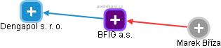 BFIG a.s. - náhled vizuálního zobrazení vztahů obchodního rejstříku