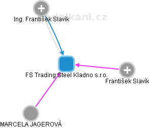 FS Trading Steel Kladno s.r.o. - náhled vizuálního zobrazení vztahů obchodního rejstříku