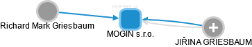 MOGIN s.r.o. - náhled vizuálního zobrazení vztahů obchodního rejstříku