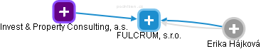 FULCRUM, s.r.o. - náhled vizuálního zobrazení vztahů obchodního rejstříku