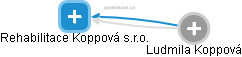 Rehabilitace Koppová s.r.o. - náhled vizuálního zobrazení vztahů obchodního rejstříku