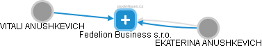 Fedelion Business s.r.o. - náhled vizuálního zobrazení vztahů obchodního rejstříku