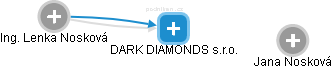 DARK DIAMONDS s.r.o. - náhled vizuálního zobrazení vztahů obchodního rejstříku