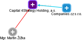 Capital 4Strategy Holding, a.s. - náhled vizuálního zobrazení vztahů obchodního rejstříku