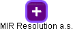 MIR Resolution a.s. - náhled vizuálního zobrazení vztahů obchodního rejstříku