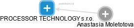 PROCESSOR TECHNOLOGY s.r.o. - náhled vizuálního zobrazení vztahů obchodního rejstříku