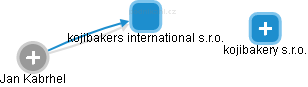 kojibakers international s.r.o. - náhled vizuálního zobrazení vztahů obchodního rejstříku
