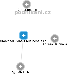 Smart solutions 4 business s.r.o. - náhled vizuálního zobrazení vztahů obchodního rejstříku