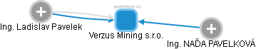 Verzus Mining s.r.o. - náhled vizuálního zobrazení vztahů obchodního rejstříku