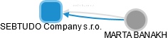 SEBTUDO Company s.r.o. - náhled vizuálního zobrazení vztahů obchodního rejstříku