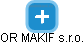OR MAKIF s.r.o. - náhled vizuálního zobrazení vztahů obchodního rejstříku
