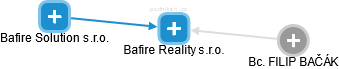 Bafire Reality s.r.o. - náhled vizuálního zobrazení vztahů obchodního rejstříku