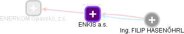 ENKIS a.s. - náhled vizuálního zobrazení vztahů obchodního rejstříku