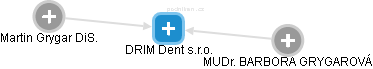 DRIM Dent s.r.o. - náhled vizuálního zobrazení vztahů obchodního rejstříku