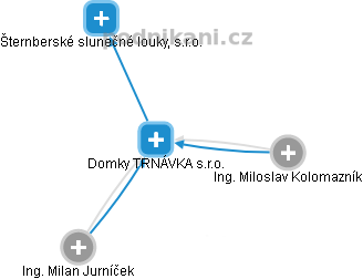 Domky TRNÁVKA s.r.o. - náhled vizuálního zobrazení vztahů obchodního rejstříku