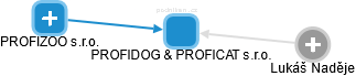 PROFIDOG & PROFICAT s.r.o. - náhled vizuálního zobrazení vztahů obchodního rejstříku