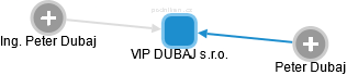 VIP DUBAJ s.r.o. - náhled vizuálního zobrazení vztahů obchodního rejstříku