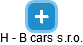 H - B cars s.r.o. - náhled vizuálního zobrazení vztahů obchodního rejstříku