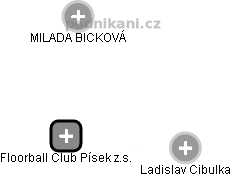 Floorball Club Písek z.s. - náhled vizuálního zobrazení vztahů obchodního rejstříku