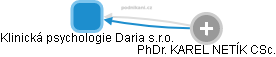 Klinická psychologie Daria s.r.o. - náhled vizuálního zobrazení vztahů obchodního rejstříku